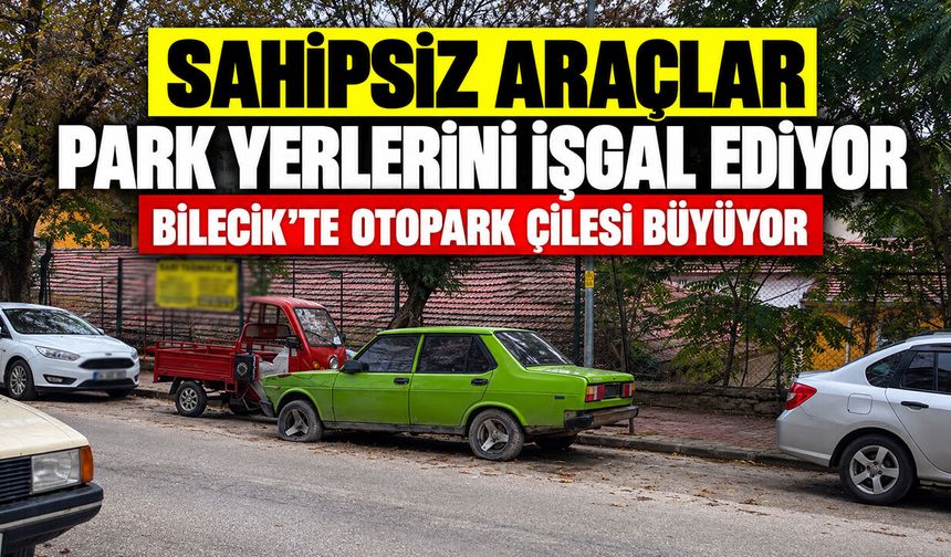 Sahipsiz araçlar park yerlerini işgal ediyor