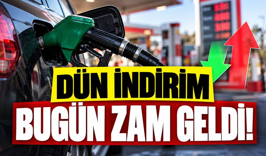 Dün indirim bugün zam geldi!
