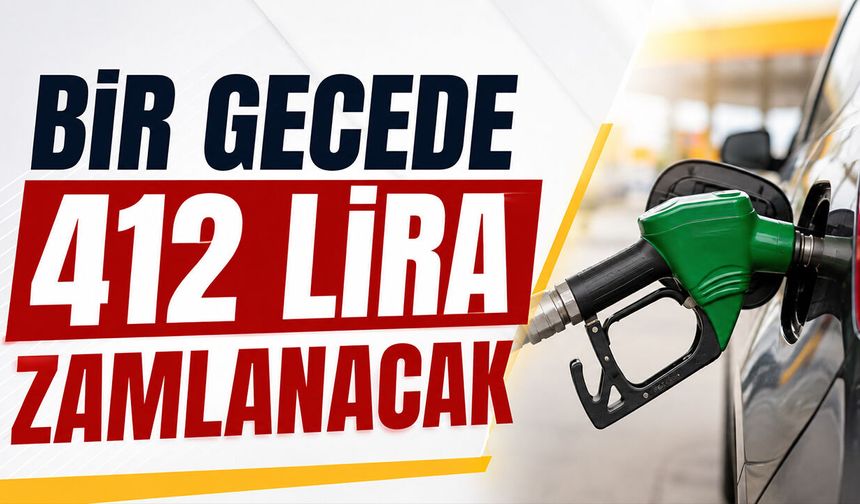 Bir Gecede 412 Lira Zamlanacak