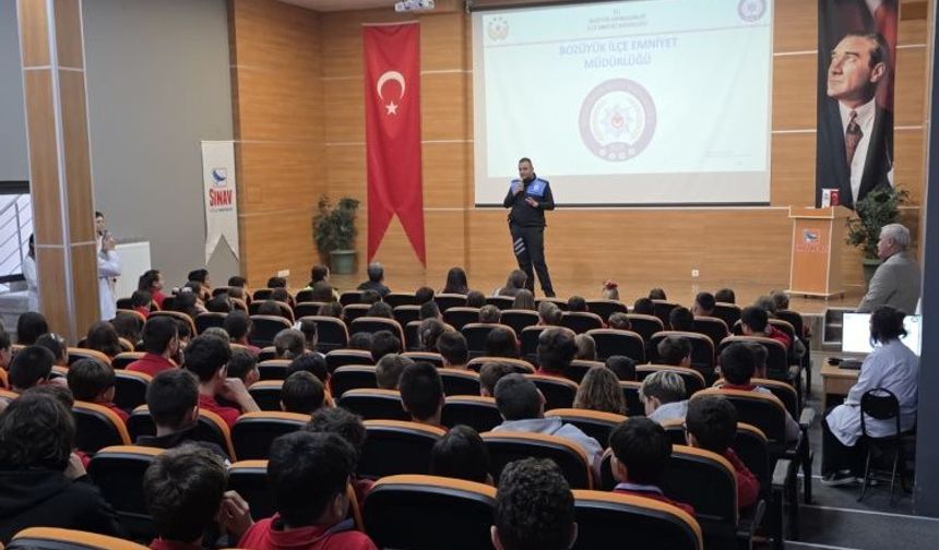 Bozüyük’te 120 öğrenciye güvenlik eğitimi