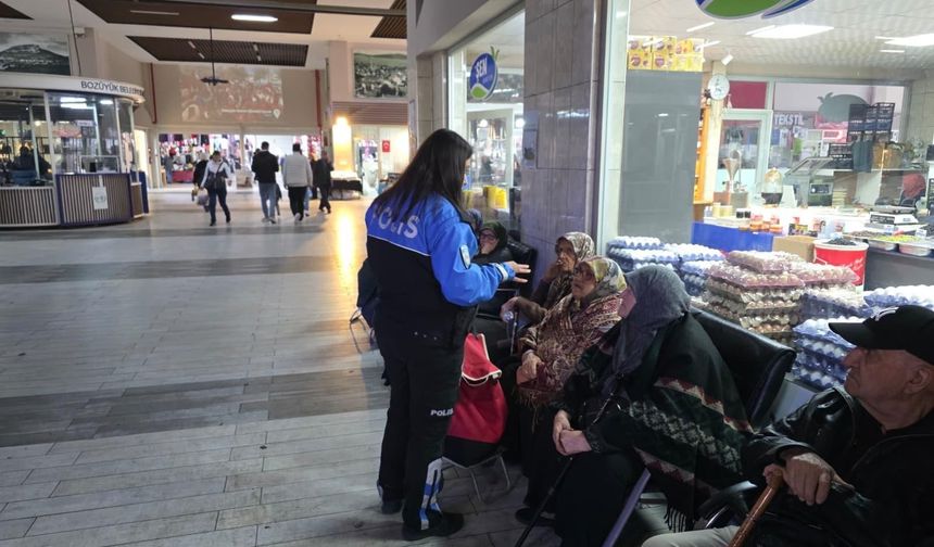 Bozüyük’te pazarda vatandaşlara dolandırıcılık uyarısı