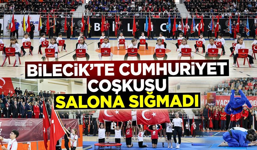 Bilecik’te Cumhuriyet coşkusu salona sığmadı