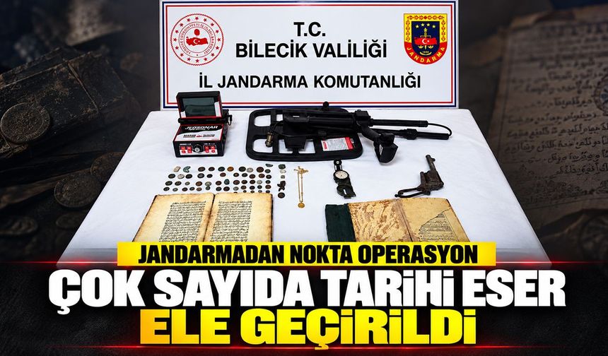Bilecik'te Çok sayıda tarihi eser ele geçirildi