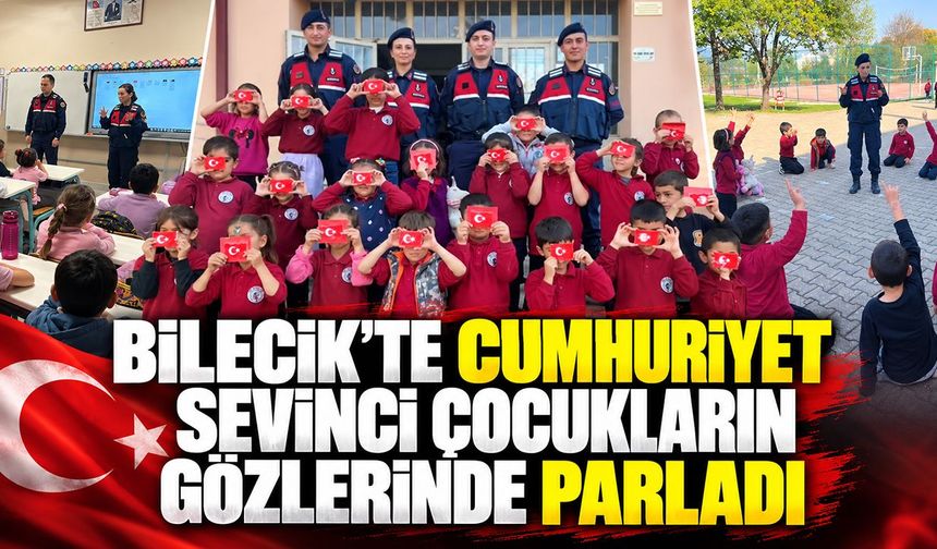 Bilecik’te Cumhuriyet sevinci çocukların gözlerinde parladı