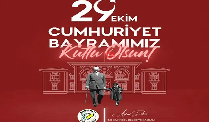 BAŞKAN DİLSİZ CUMHURİYET BAYRAMINI KUTLADI