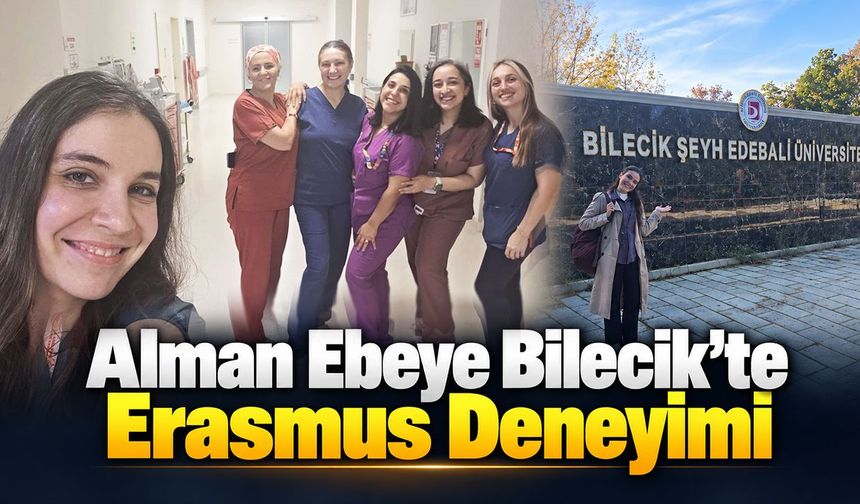 Alman ebeye Bilecik’te Erasmus deneyimi