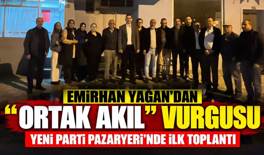 Emirhan Yağan’dan “Ortak Akıl” Vurgusu