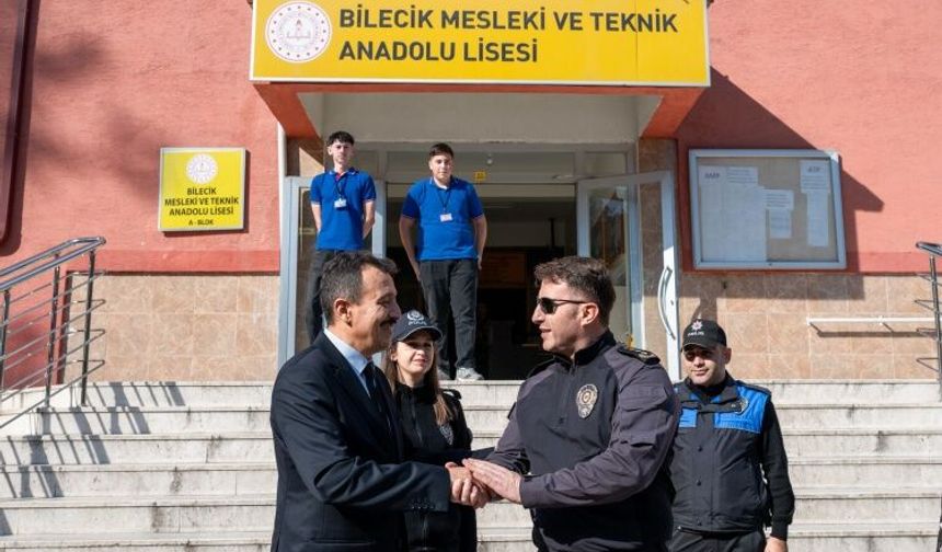 Emniyet Müdürü Çağlar’dan Okulda Güvenlik Ziyareti
