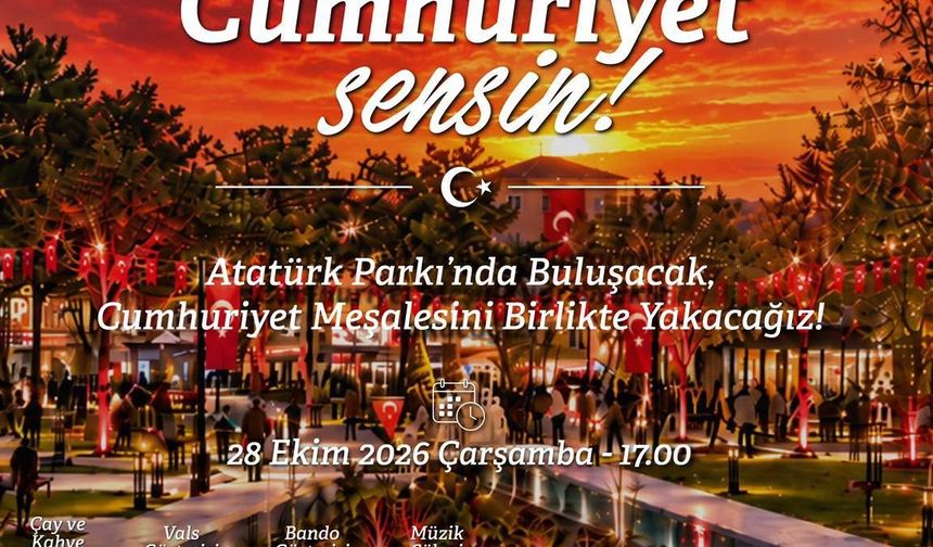 Gençler Cumhuriyet coşkusunu Atatürk Parkı’nda yaşayacak