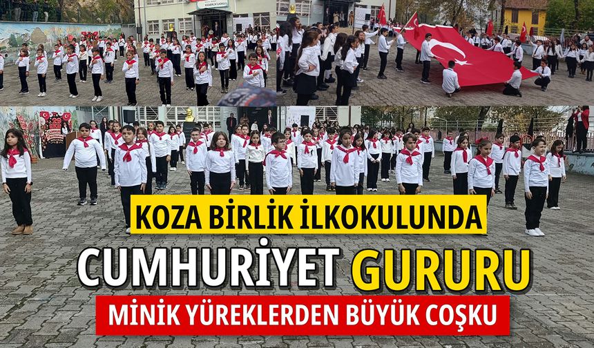Koza Birlik İlkokulunda Cumhuriyet gururu