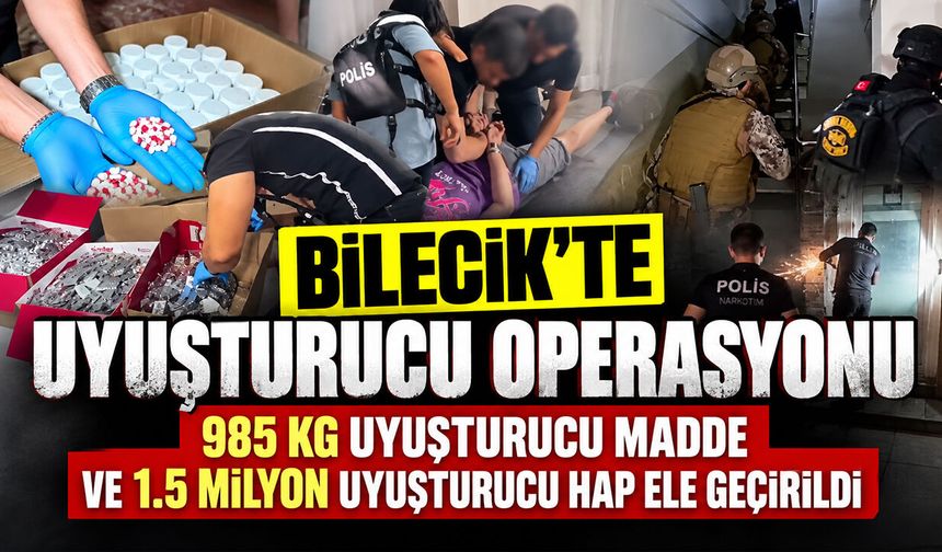 Bilecik'te uyuşturucu operasyonu