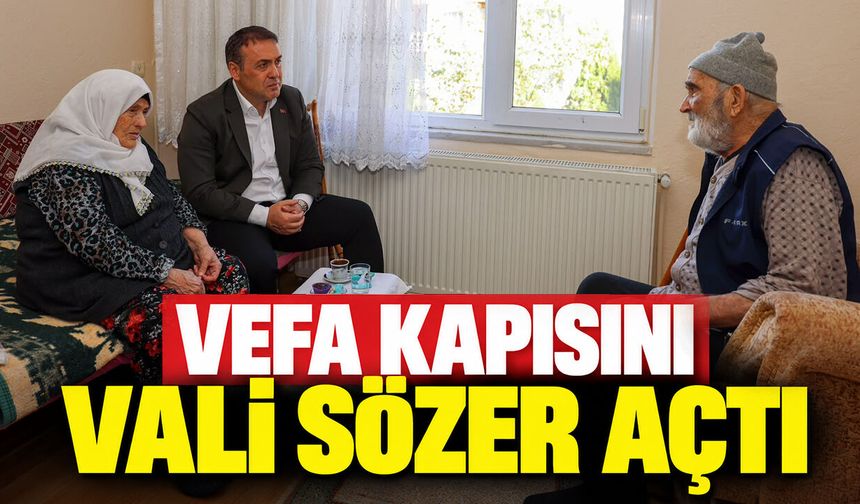Vefa Kapısını Vali Sözer Açtı