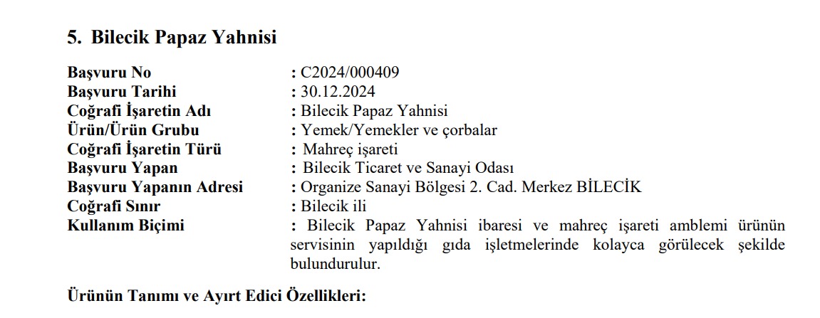 Bilecikin Papaz Yahnisi Tescil Yolunda 1951