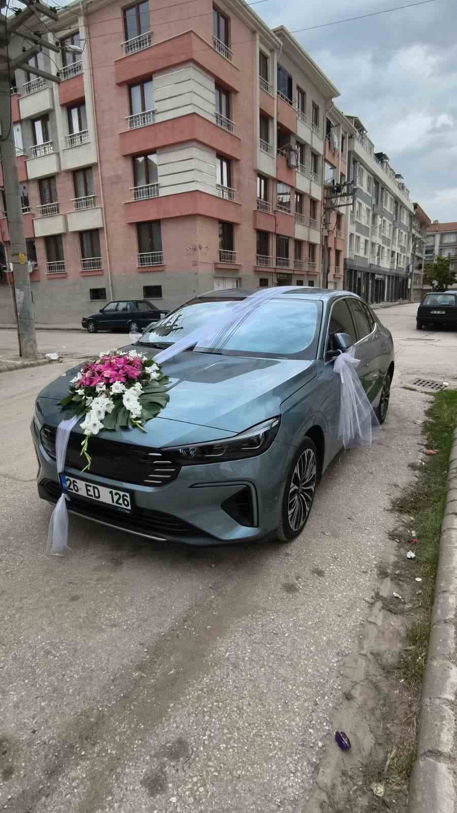 Gelin Arabası Yapılan Togg Ilgi Odağı Oldu 3304