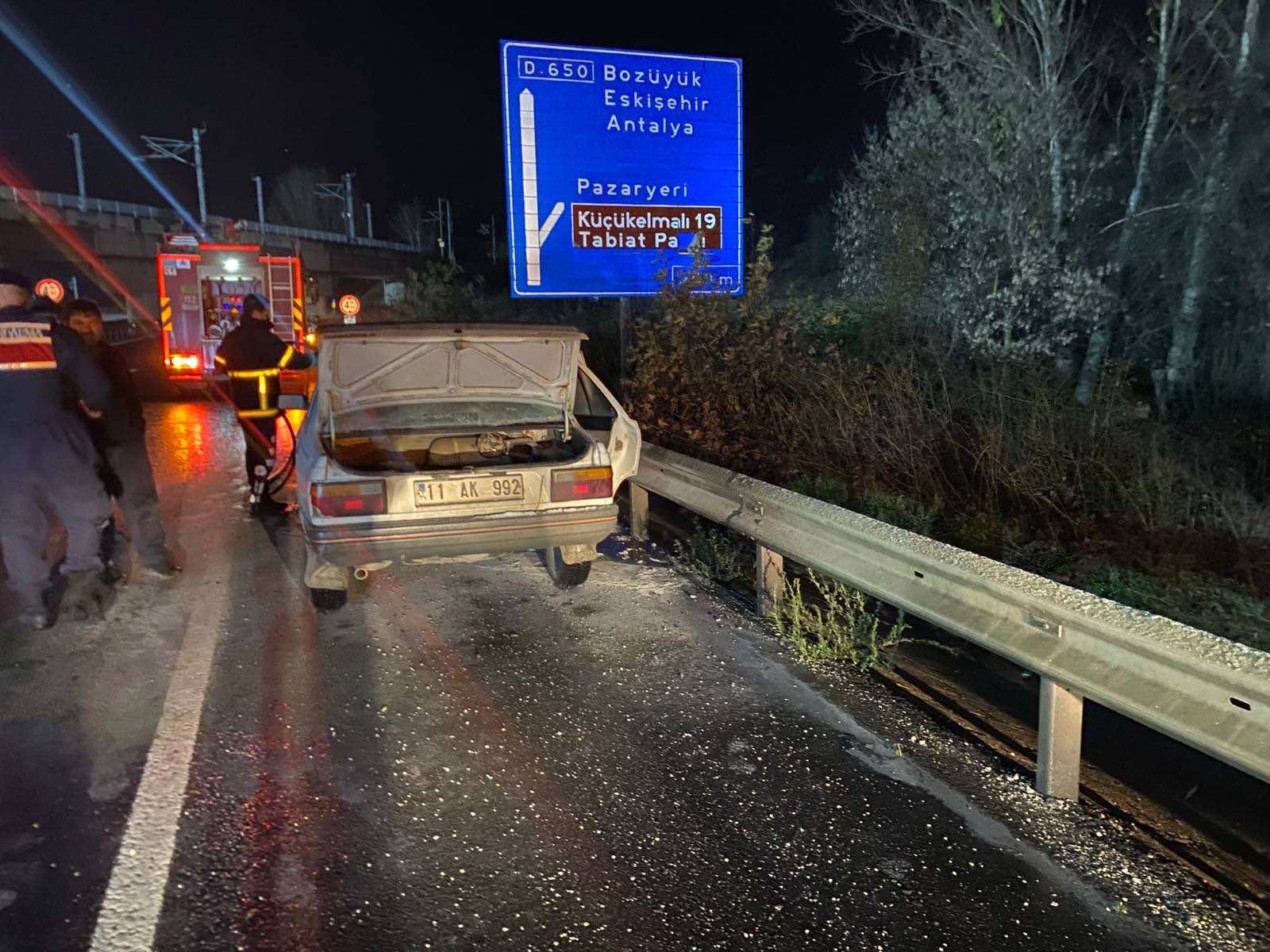 Seyir Halinde Alev Aldı 8228