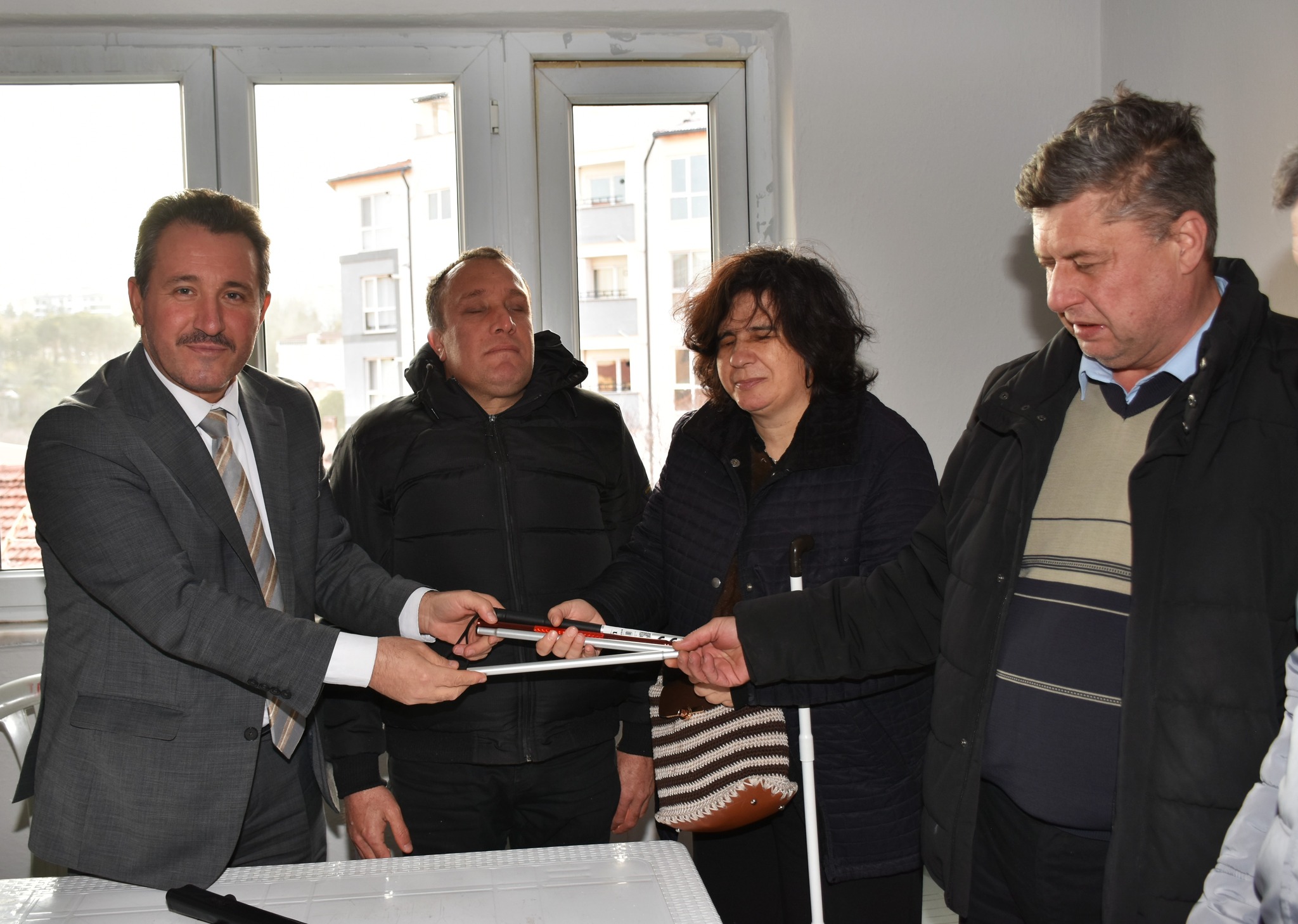 Beyaz Baston Görme Engelli̇ler Haftasi’nda Anlamli Zi̇yaret 9025