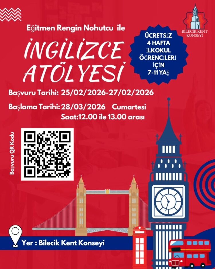 7–11 Yaş Çocuklara Ücretsiz İngilizce Atölyesi 11112