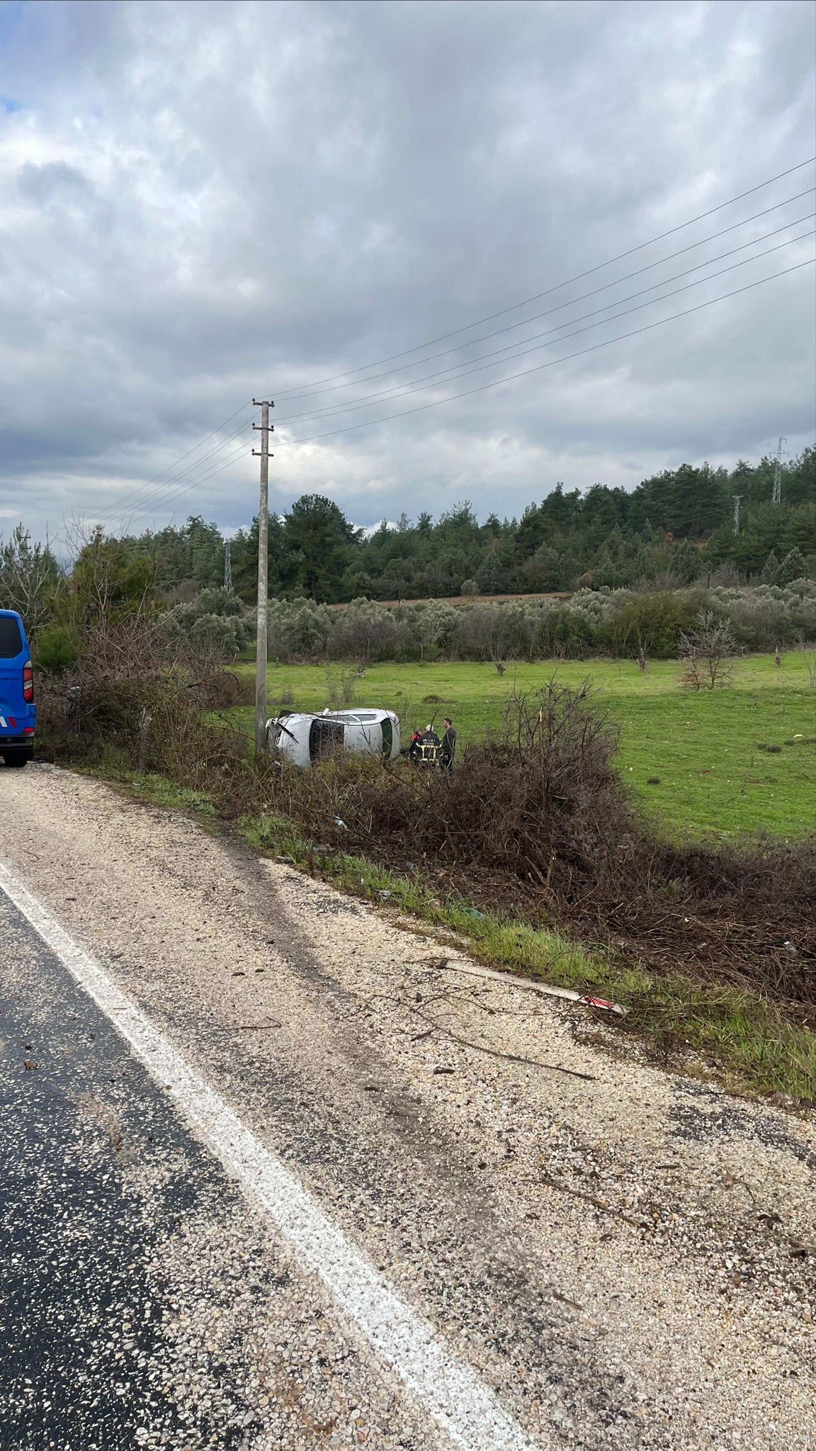 Araç Takla Attı 1 Yaralı 10002