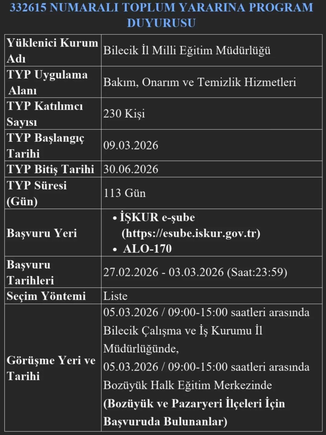 Bilecik’te Okullara 230 Kişilik Typ Alımı Başladı 11192