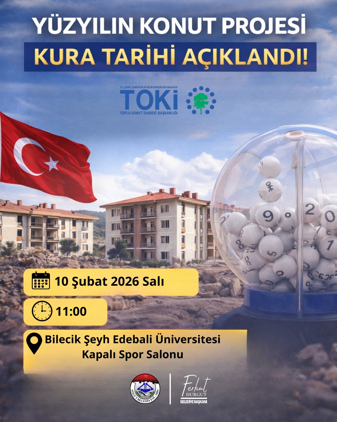 Yüzyılın Konut Projesi Kapsamında Söğüt’te 100 Konut İçin Kura Çekilecek 10029