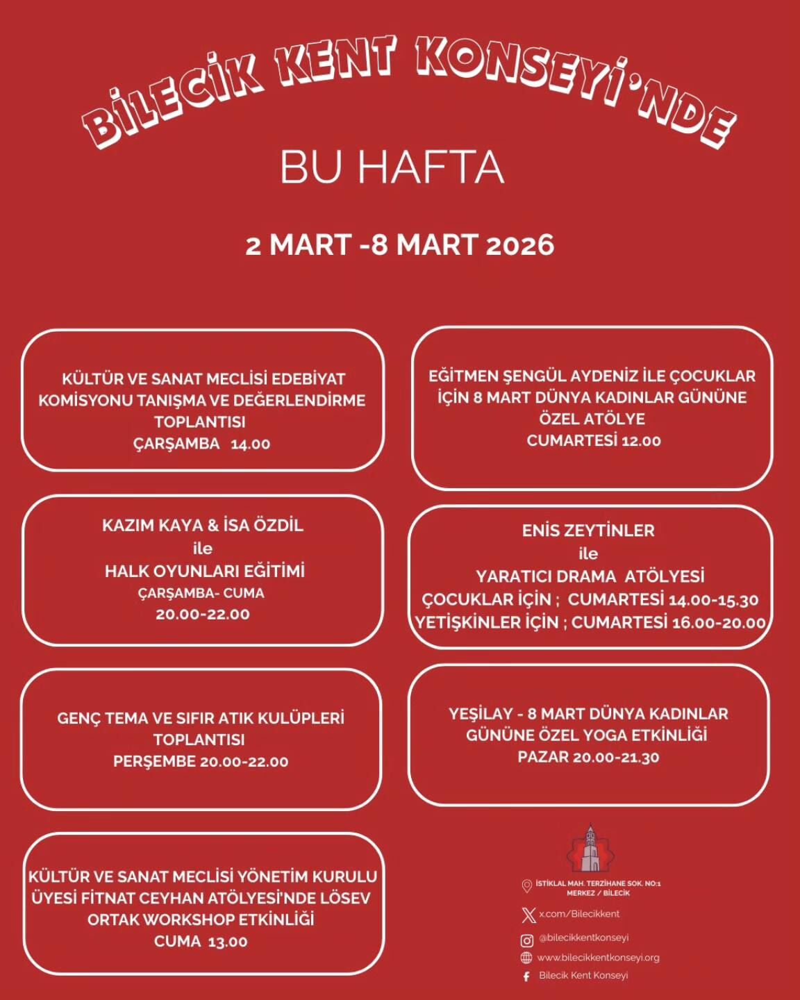 Bilecik Kent Konseyi’nde Sanat, Edebiyat Ve 8 Mart Etkinlikleri Başlıyor 11315