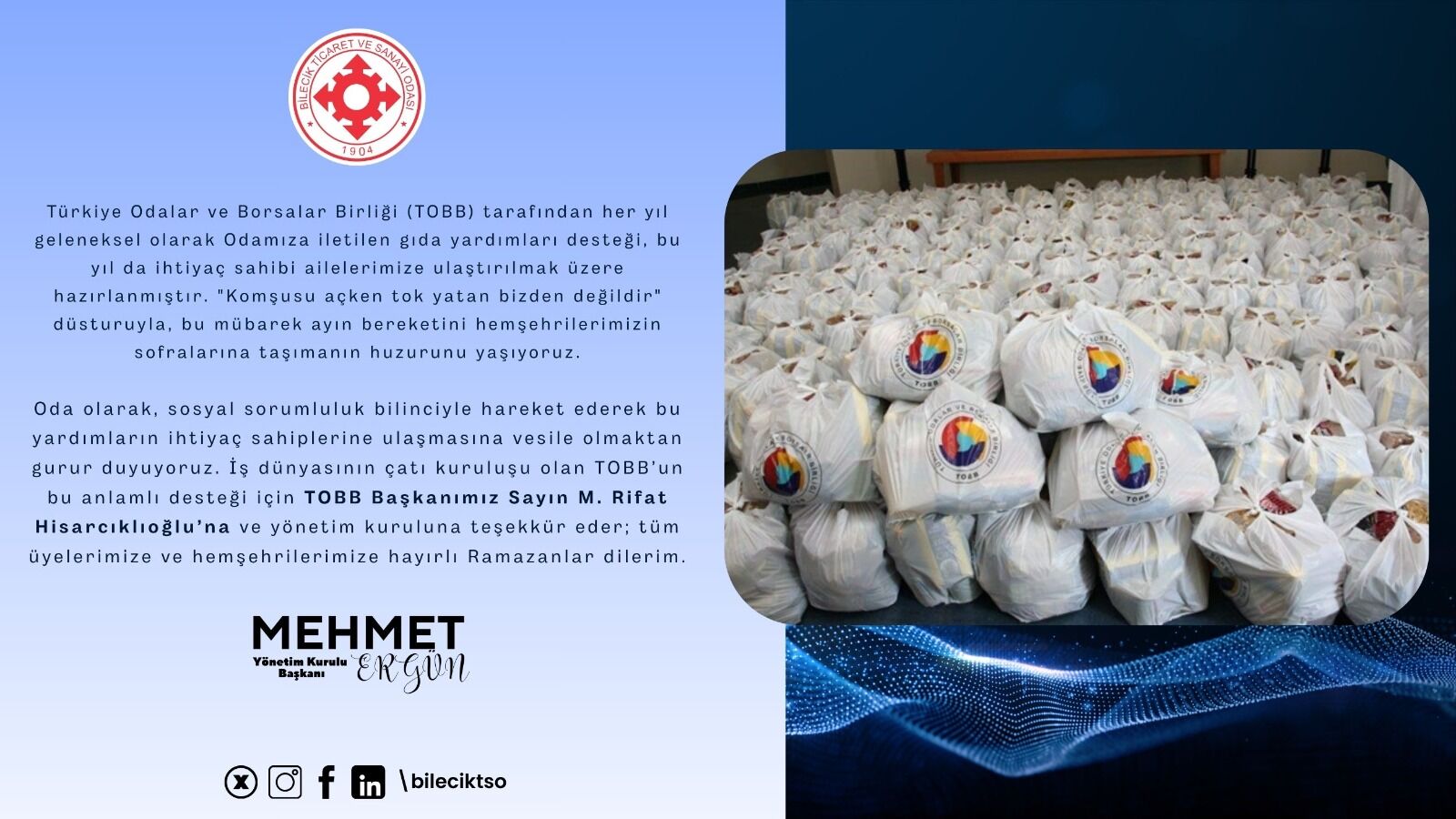 Bilecik Tso’dan İhtiyaç Sahiplerine Ramazan Yardımı 11754