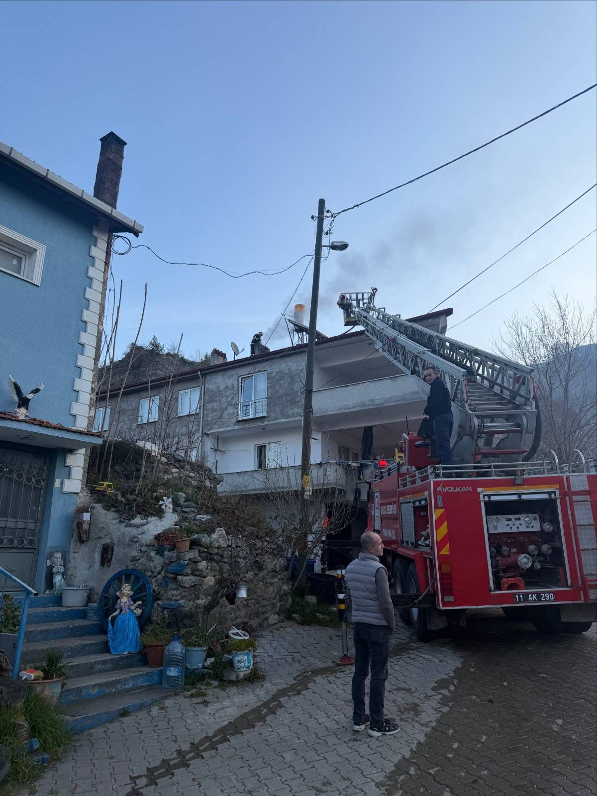 Bilecikte Baca Yangını 11535