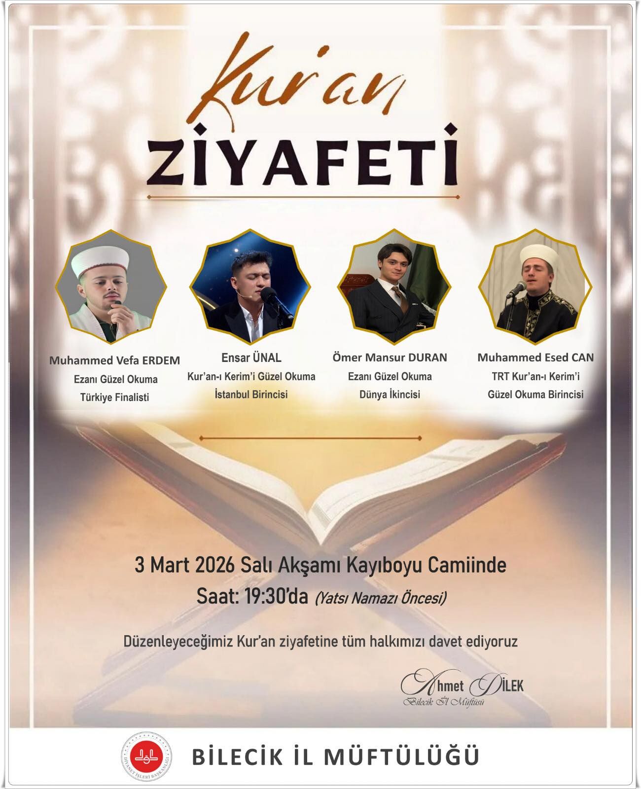 Bilecik’te Manevi Akşama Davet 11191