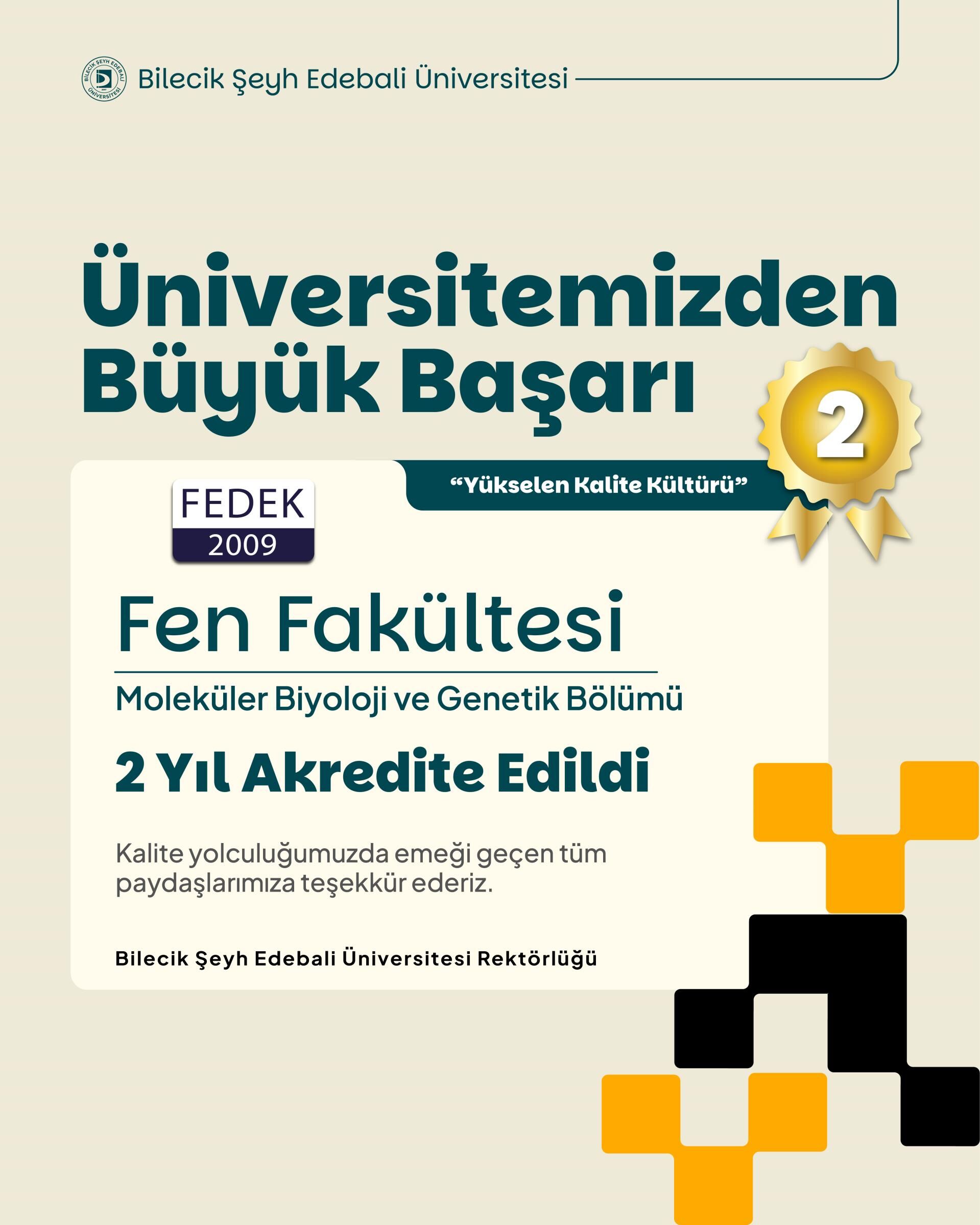 Bşeü’de Bir İlk 3 Bölüm Akredite Oldu 11803