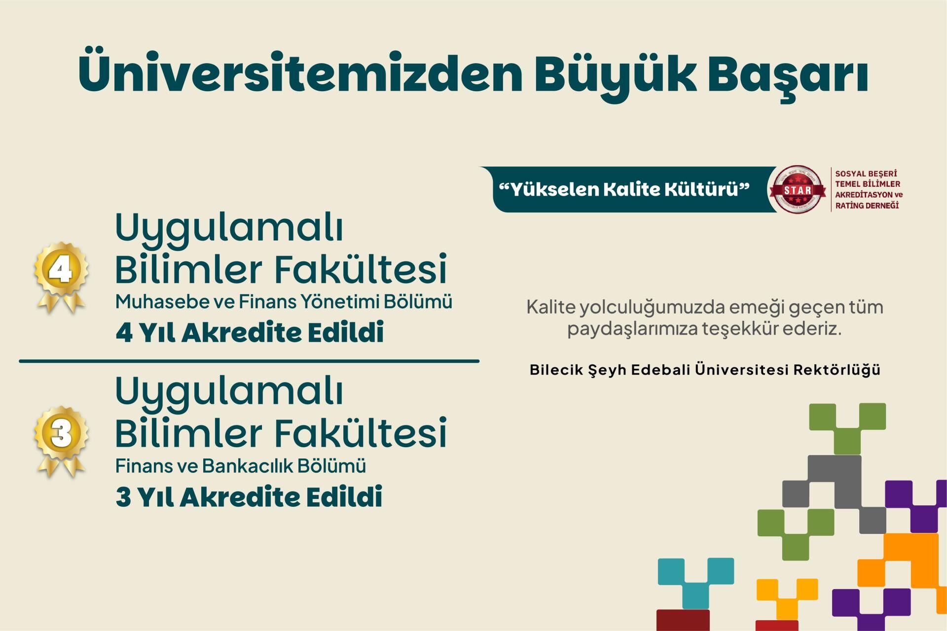 Üniversitede Akreditasyon Başarısı Büyüyor 12027