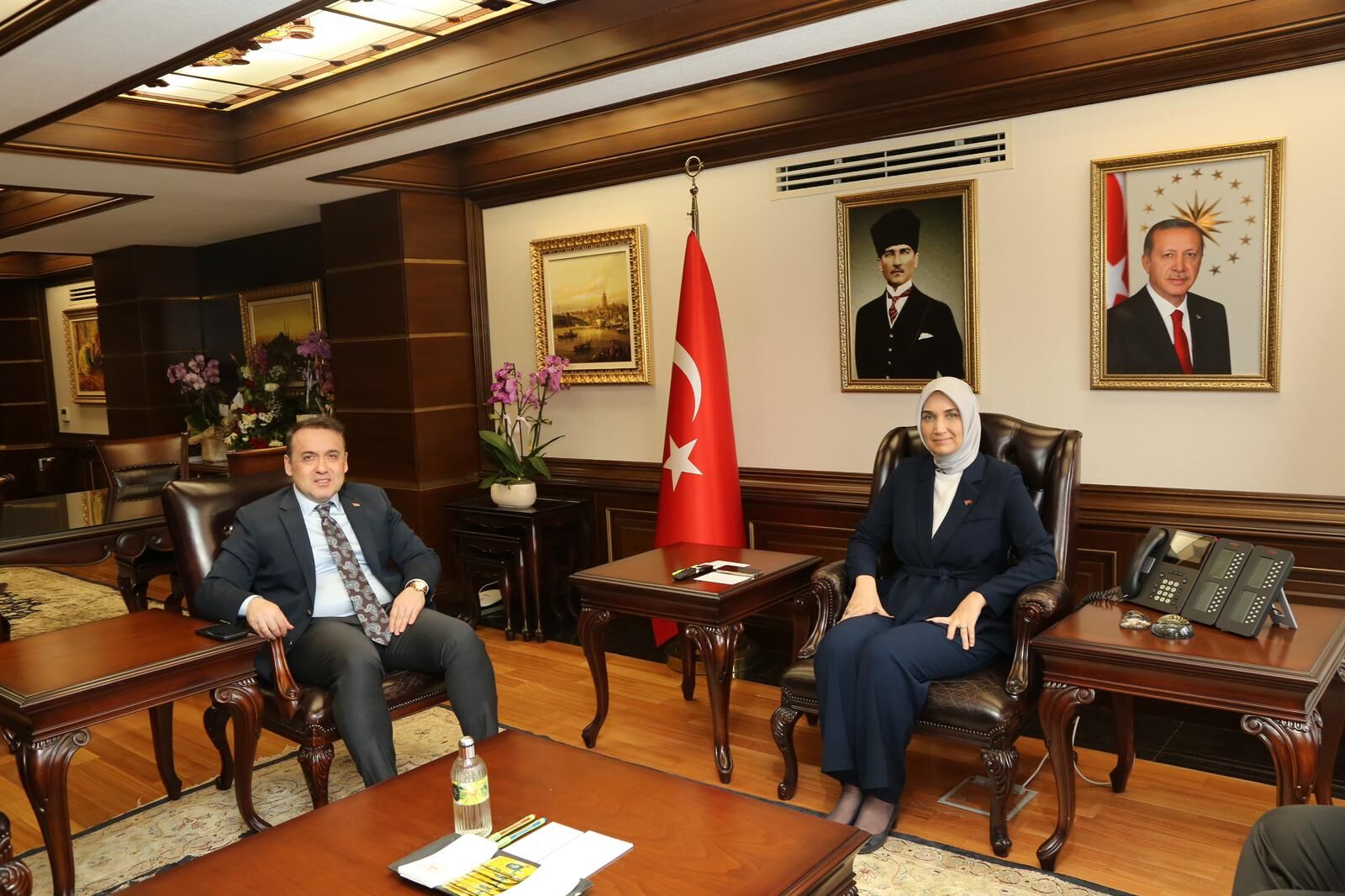 Vali Sözer’den Bakan Çiftçi Ve Yardımcılarına Ziyaret 11298