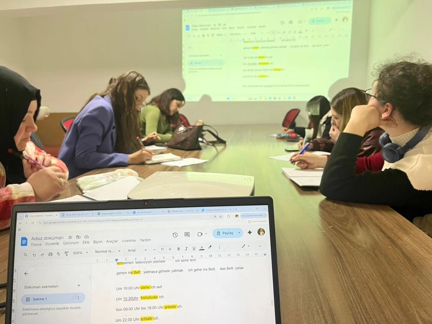 Almanca Atölyesinde “Saatler Ve Günlük Aktiviteler” Konusu İşlendi 12856 (1)