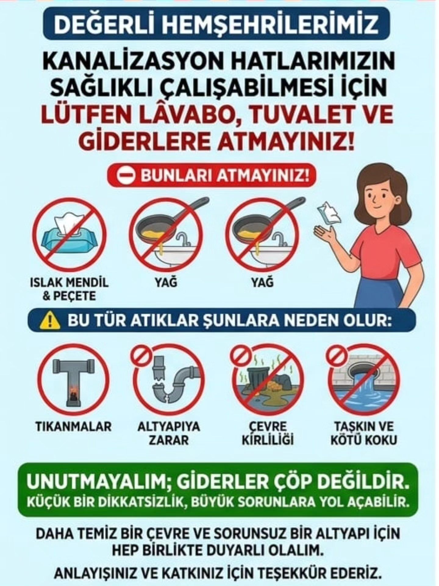Belediye Uyardı “Giderler Çöp Değildir” 12448