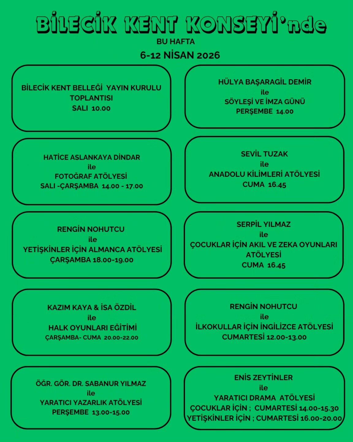 Bilecik Kent Konseyi’nde Kültür Ve Eğitim Dolu Hafta 12662