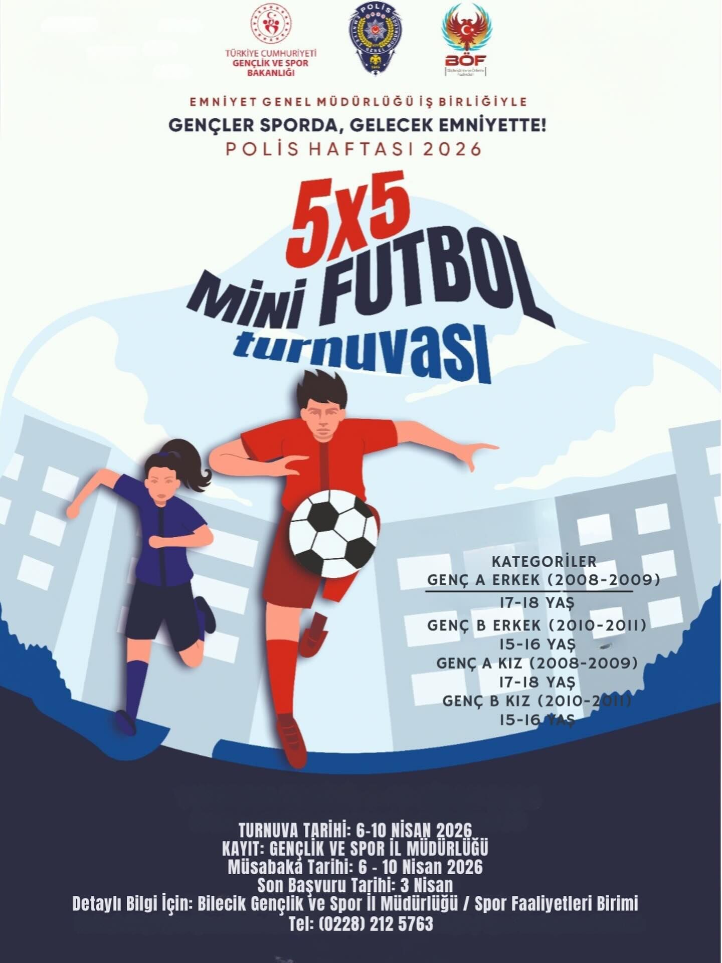 Bilecik’te “Gençler Sporda, Gelecek Emniyette” Futbol Turnuvası Başlıyor 12384