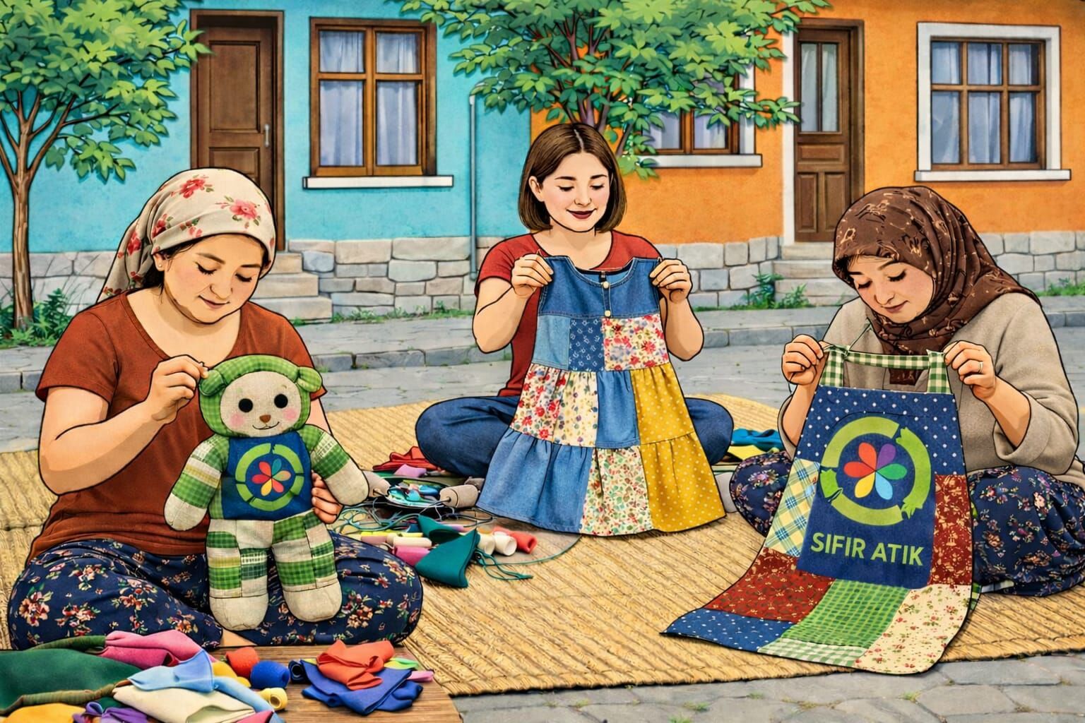 Bilecik’te Tekstil Atıkları Yeniden Hayat Buluyor 12980