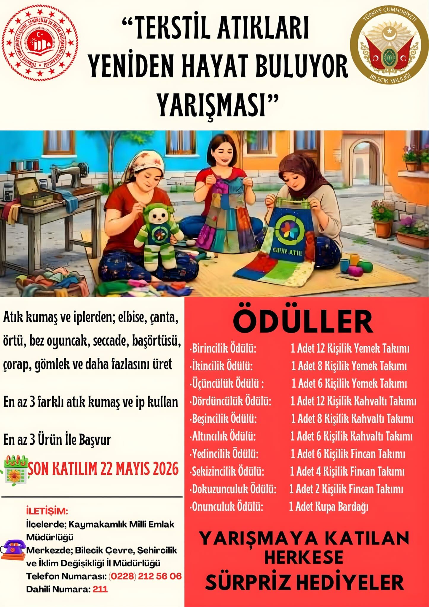 Bilecik’te Tekstil Atıkları Yeniden Hayat Buluyor 12984
