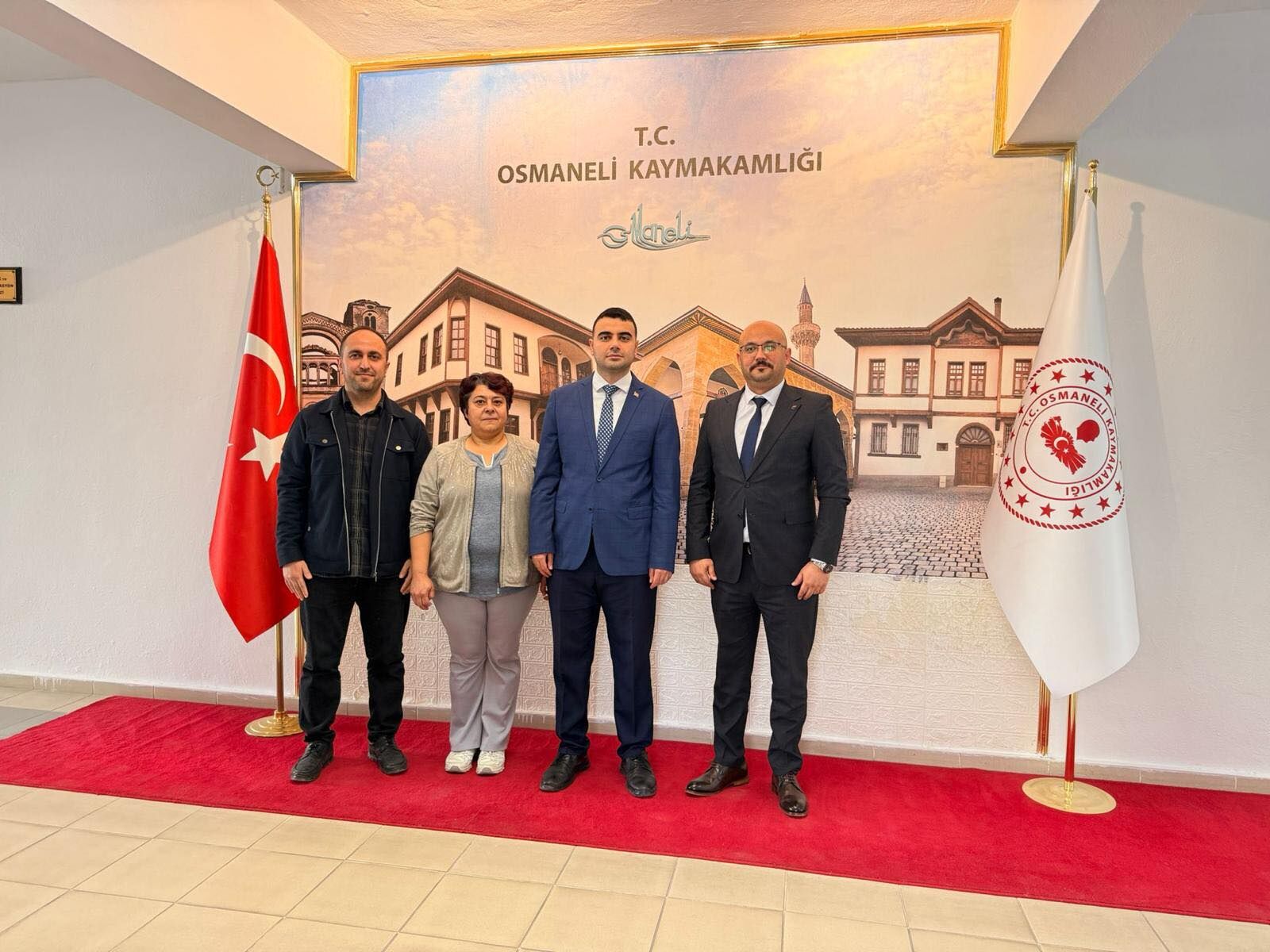 Osmaneli’nde Yeni Görevlere Atanan İsimlerden Kaymakam Kılıç’a Ziyaret 13154