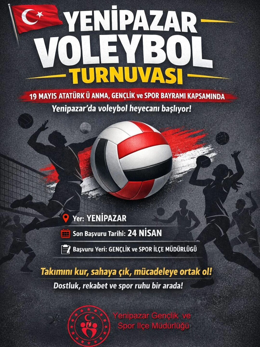 Yenipazar’da Voleybol Turnuvası Heyecanı Başlıyor 13125