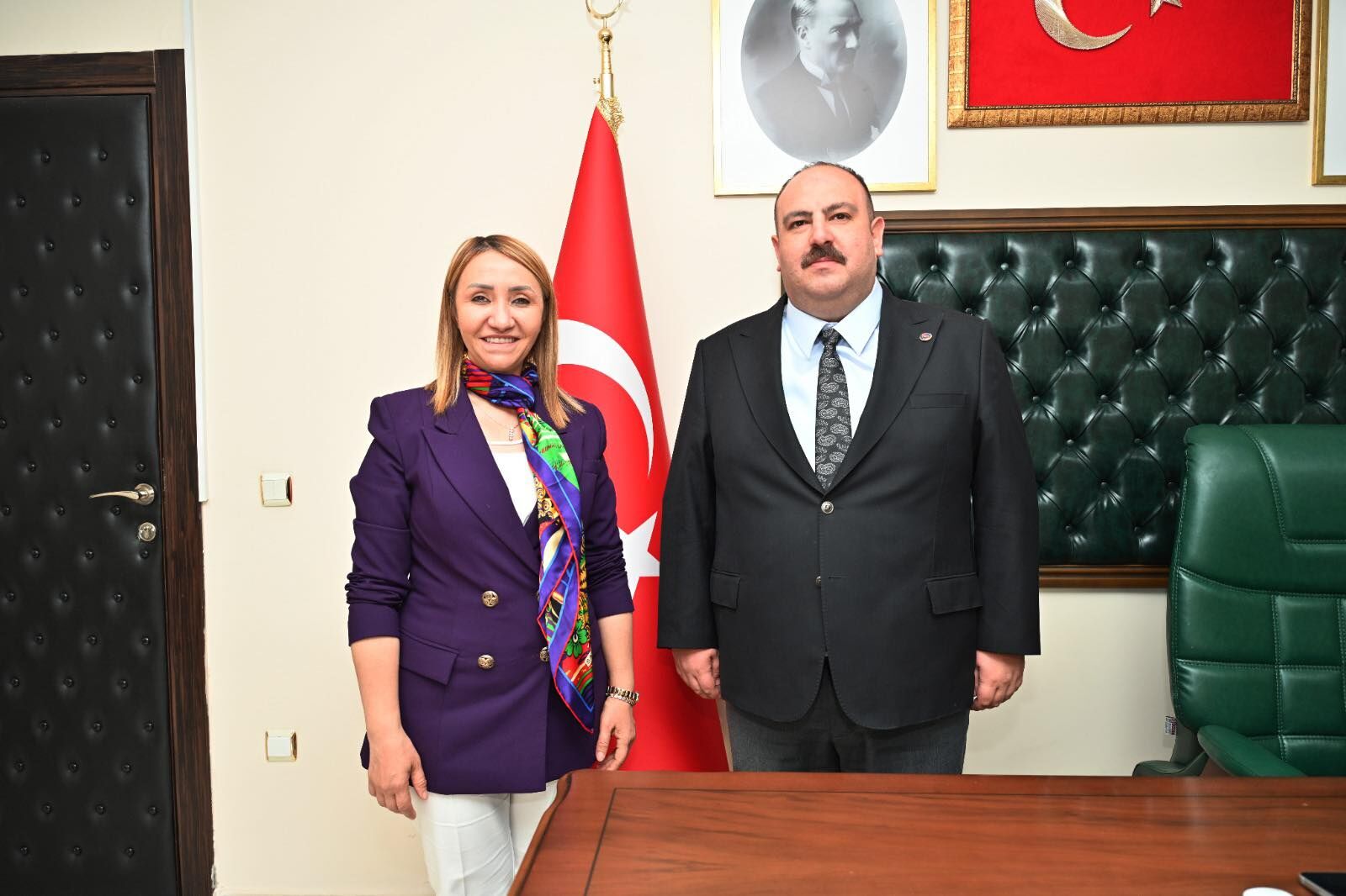 Başkan Tekin’den İnönü Belediye Başkanı Hamamcı’ya Ziyaret 14897