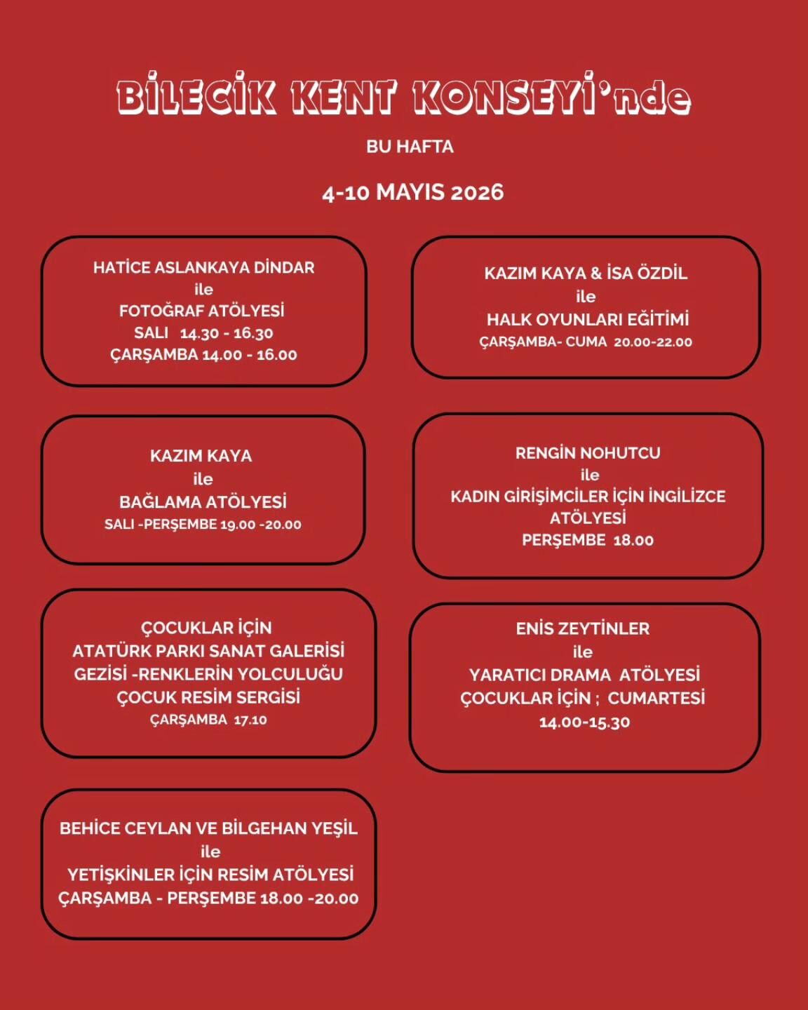 Bilecik Kent Konseyi’nde Kültür Haftası 13833