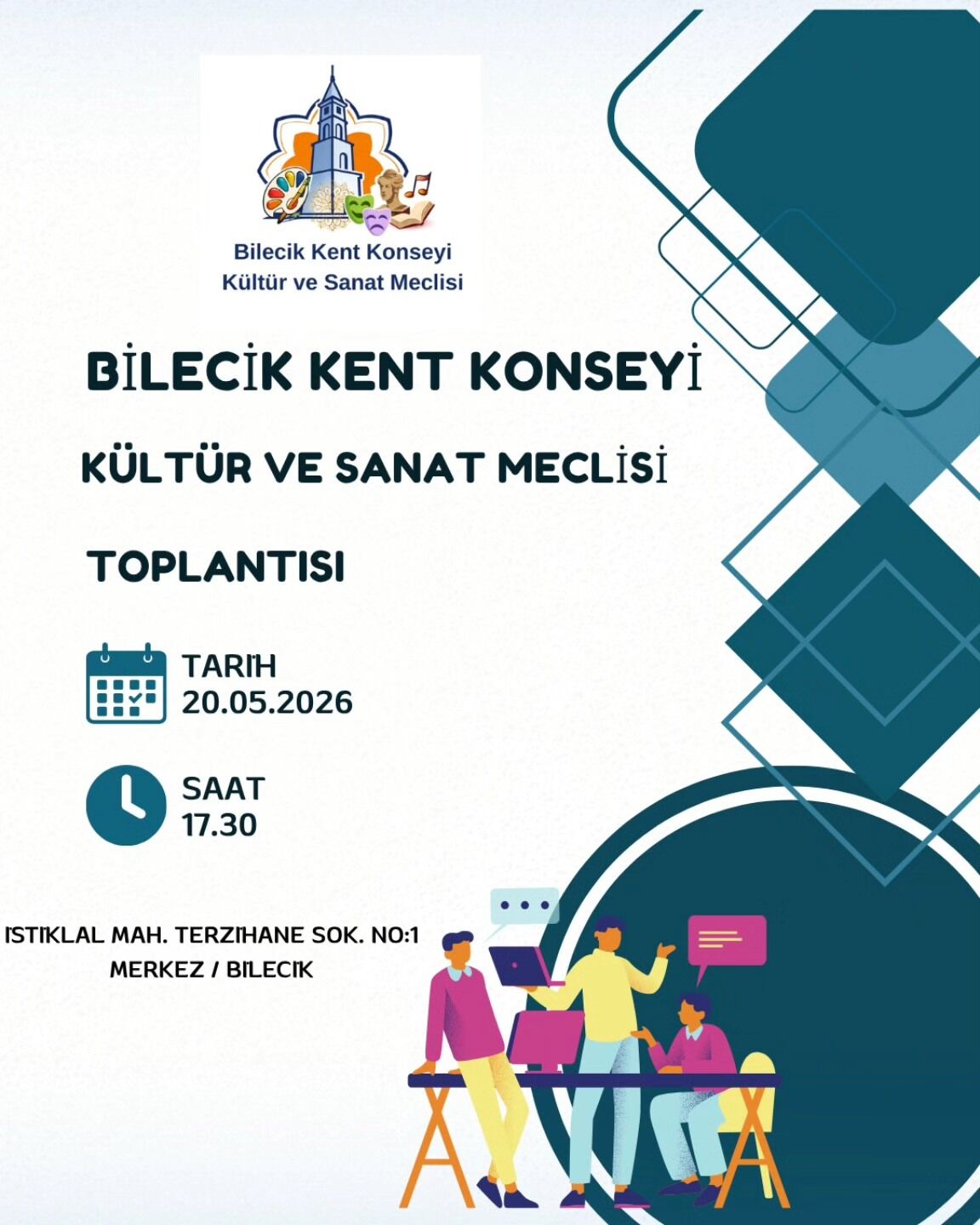 Bilecik Kent Konseyi’nden Kültür Sanat Meclisi Toplantı Duyurusu 14720