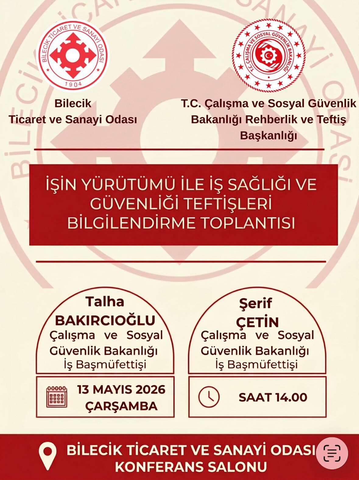 Bilecik Tso’dan İş Sağlığı Ve Güvenliği İçin Kapsamlı Bilgilendirme Toplantısı 14314