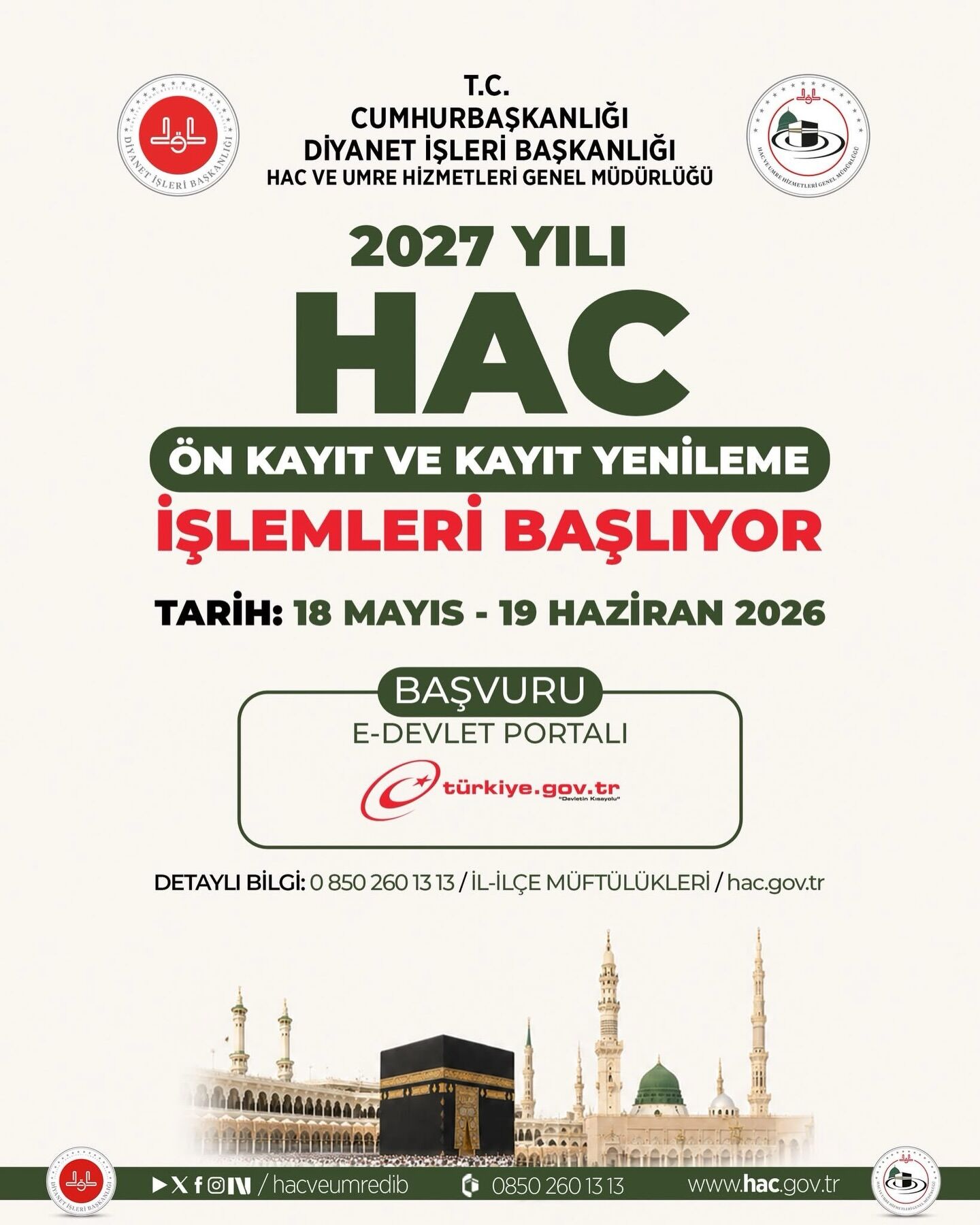 Bilecikte 2027 Hac Kayıtları Başladı 14641