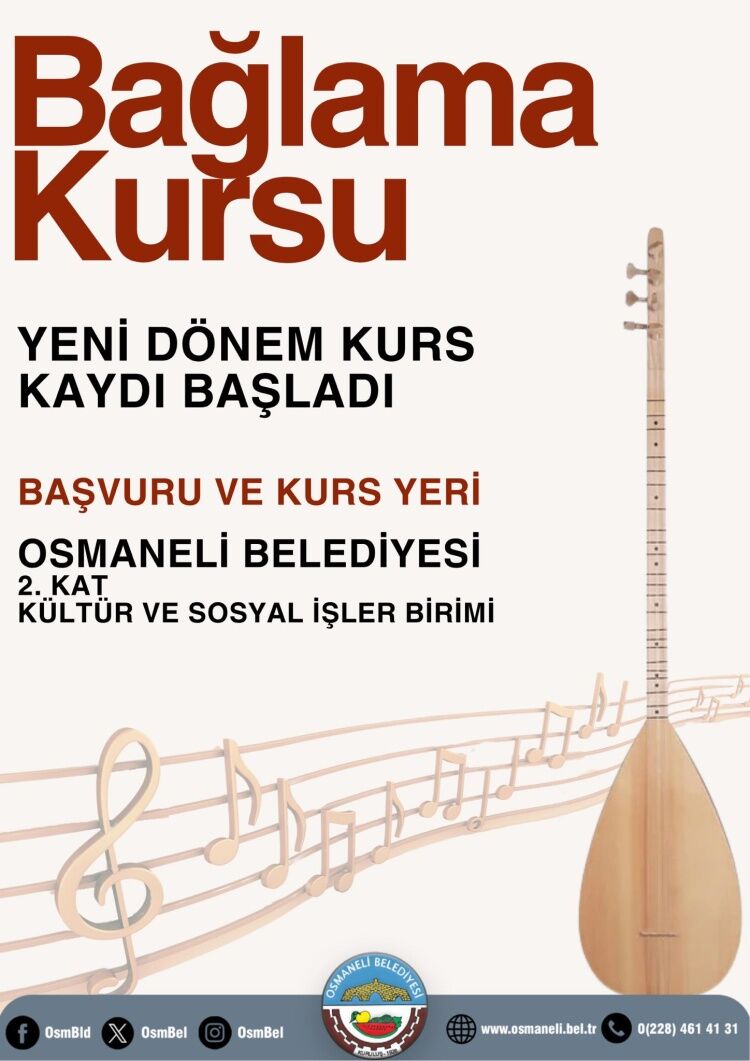 Osmaneli’nde Bağlama Kursu Kayıtları Başladı 13871