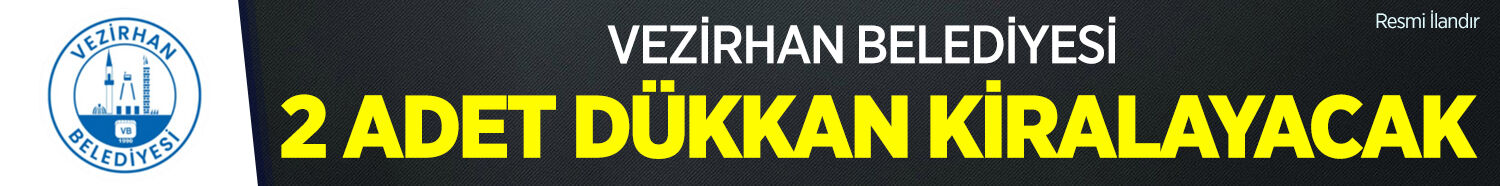 2 ADET DÜKKAN KİRALAMA İHALESİ DUYURUSU