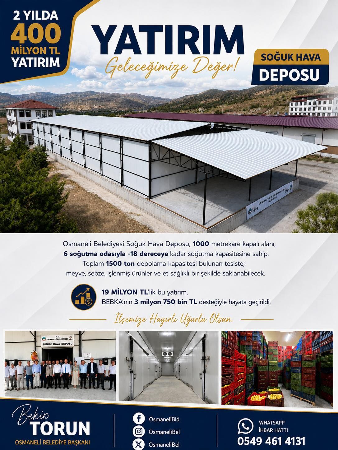 2 Yılda 400 Milyon Lira Yatırım 15074