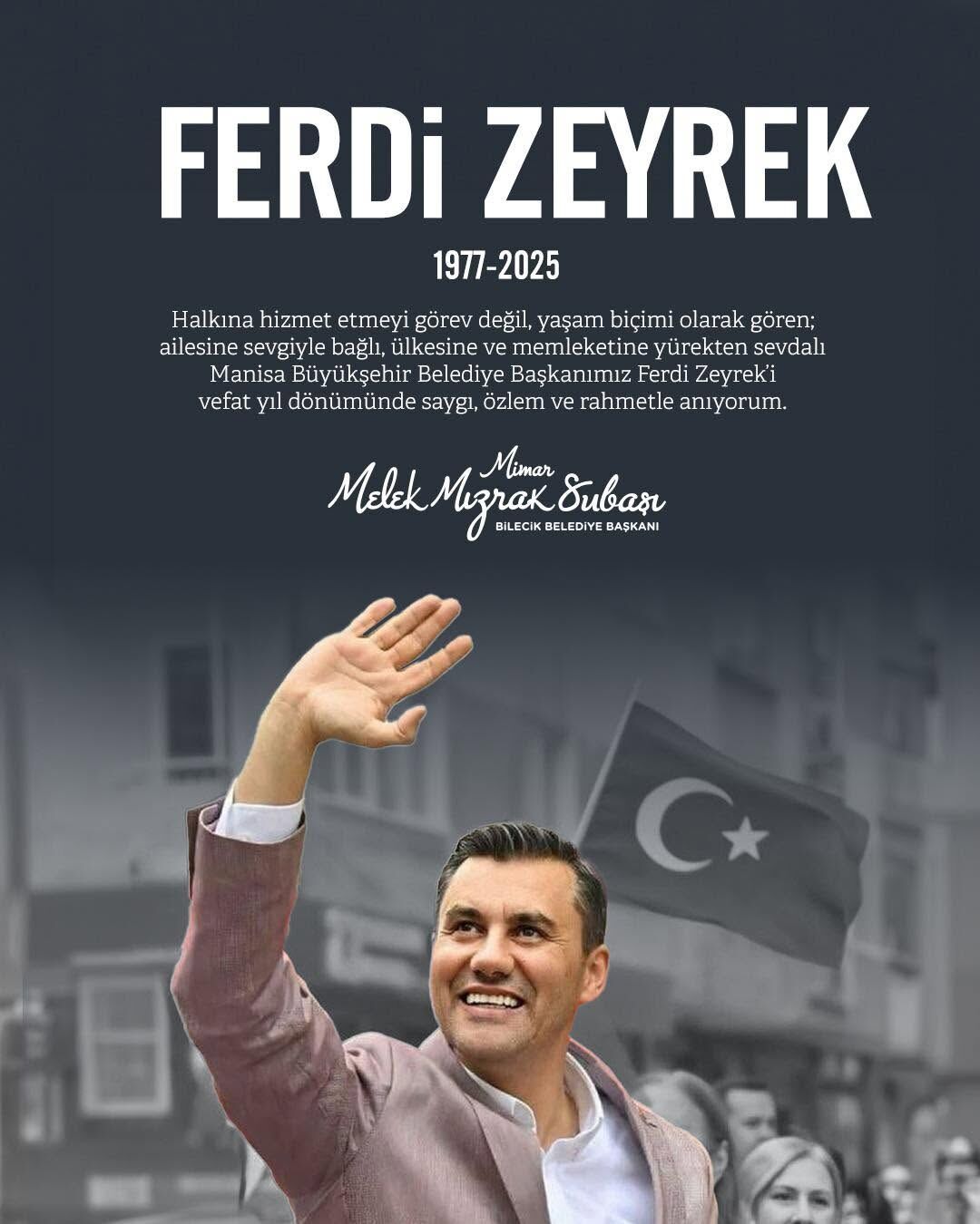 Başkan Subaşı’ndan Ferdi Zeyrek İçin Anma Mesajı 15531