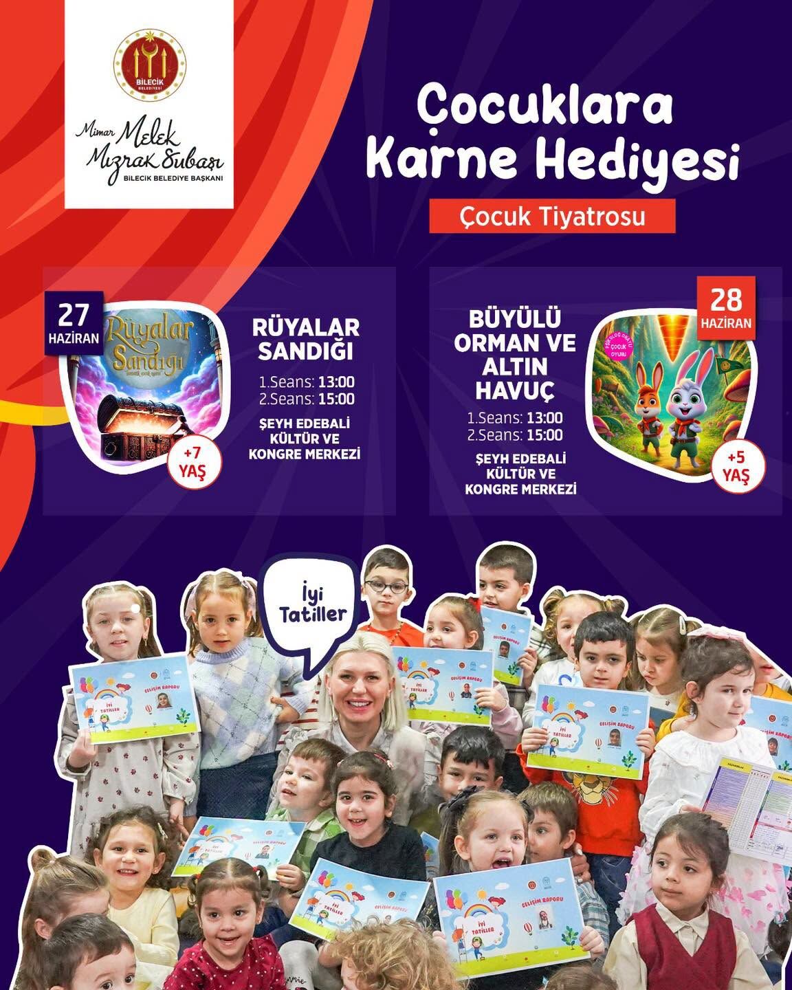 Belediyeden Çocuklara Karne Hediyesi 16429