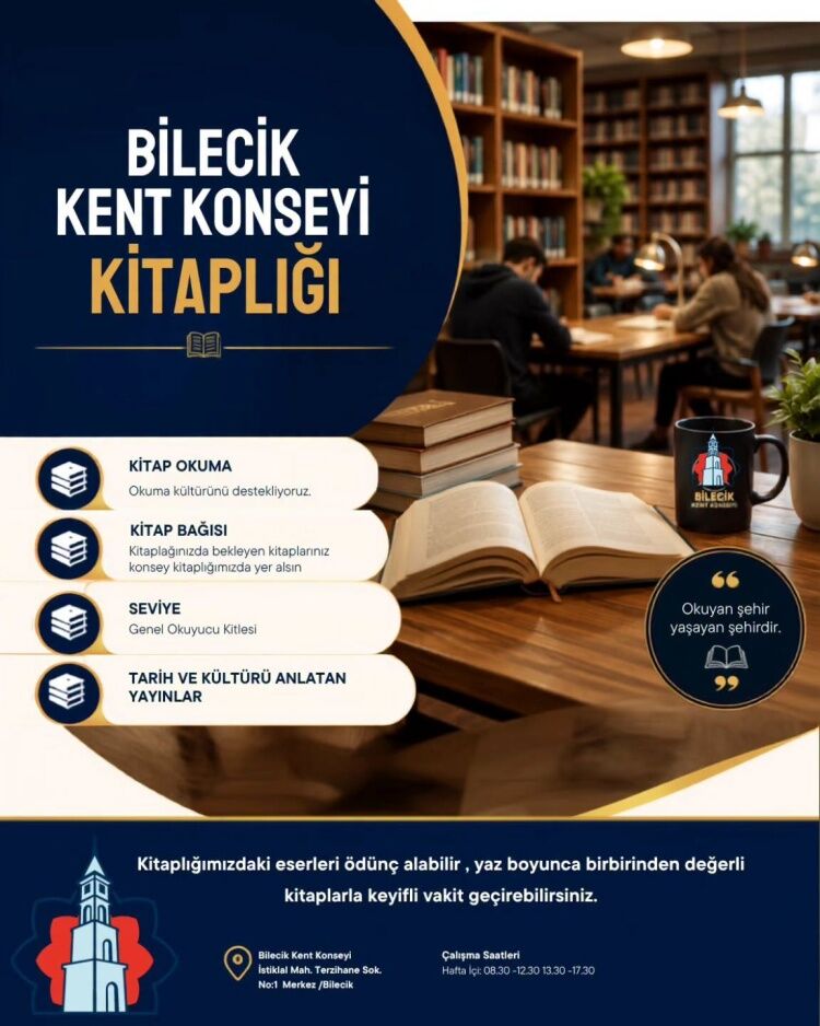 Bilecik Kent Konseyi Kitaplığı Yaz Tatilinde Kitapseverleri Bekliyor 16395